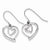 Sterling Silver Heart Dangle Earrings