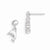 Sterling Silver Dangle Dolphin Earrings