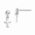 Sterling Silver Dangle Cross Earrings