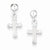Sterling Silver Dangle Cross Earrings