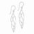 Sterling Silver Long Twisted Earrings