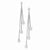 Sterling Silver Polished Bead Post Dangle Earrings