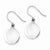Sterling Silver Circle Dangle Earrings