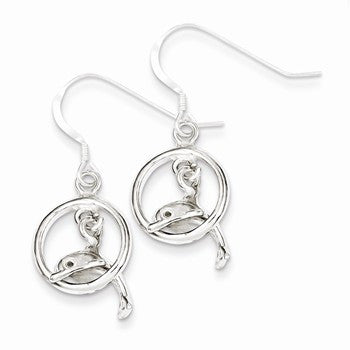 Sterling Silver Dolphin Earrings