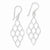 Sterling Silver Honeycomb Dangle Earrings