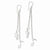 Sterling Silver Musical Notes Dangle Earrings