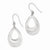 Sterling Silver Polished Teardrops Dangle Earrings