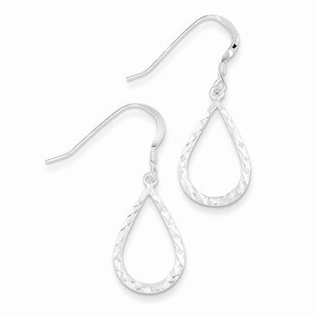 Sterling Silver Dangle Shepherd Hook Earrings