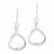 Sterling Silver CZ Dangle Shepherd Hook Earrings