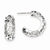 Sterling Silver Rhodium Plated Filigree Post Earrings