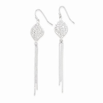 Sterling Silver Dangle Shepherd Hook Earrings