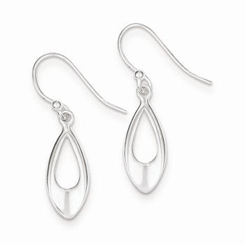 Sterling Silver Dangle Shepherd Hook Earrings