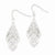 Sterling Silver Diamond-cut Dangle Earrings
