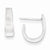 Sterling Silver Fancy J-Hoops Earrings