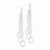 Sterling Silver Multi Oval Dangle Earrings