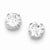 Sterling Silver Round CZ 6mm Post Earrings