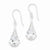 Sterling Silver CZ Shepherd Hook Earrings