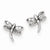Sterling Silver CZ Dragonfly Post Earrings