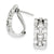Sterling Silver CZ Triple-Str& Earrings