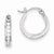 Sterling Silver CZ Hoop Earrings
