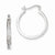 Sterling Silver CZ Hoop Earrings