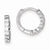 Sterling Silver CZ Hinged Earrings