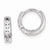 Sterling Silver CZ Hinged Earrings