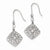 Sterling Silver CZ Dangle Earrings