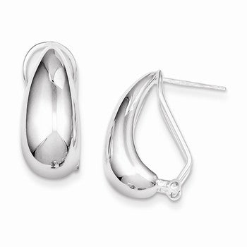 Sterling Silver Omega-back Earrings