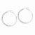 Sterling Silver Stellux Crystal Wavy Hoop Earrings