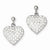 Sterling Silver CZ Heart Earrings