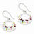 Sterling Silver Multi-Color Stellux Crystal/White Earrings