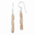 Sterling Silver Light Orange Moonstone Earrings
