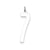 Large Elongated Polished Number 7 Charm in Sterling Silver