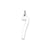 Medium Elongated Polished Number 7 Charm in Sterling Silver