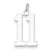 Sterling Silver Medium Elongated Polished Number 11 Charm hide-image