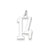 Medium Elongated Polished Number 14 Charm in Sterling Silver