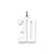 Medium Elongated Polished Number 30 Charm in Sterling Silver
