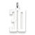 Sterling Silver Medium Elongated Polished Number 30 Charm hide-image