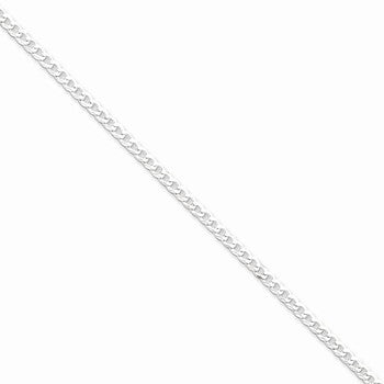 Sterling Silver Beveled Curb Chain