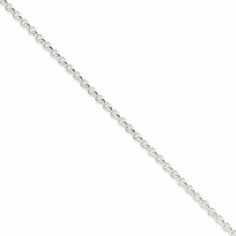 Sterling Silver Rolo Chain Bracelet