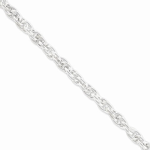 Sterling Silver Hollow Lose Rope Chain Bracelet