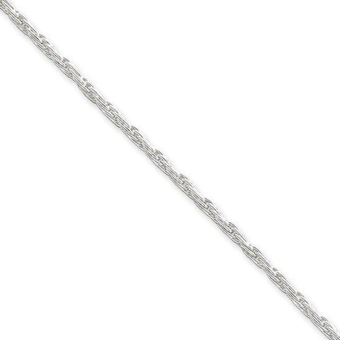 Sterling Silver Rope Chain Bracelet