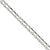 Sterling Silver Fancy Box Link Chain Anklet
