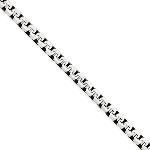 Sterling Silver Fancy Antiqued Chain Bracelet