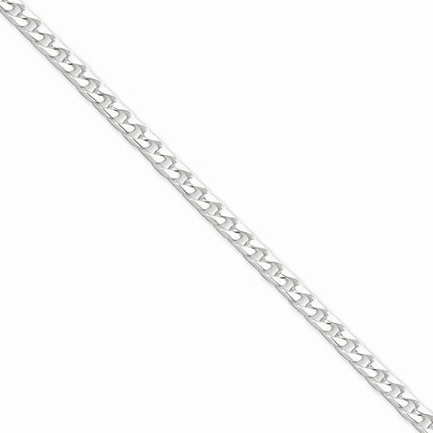 Sterling Silver Polished Curb Chain Bracelet
