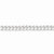 Sterling Silver Double Side Diamond-Cut Flat Link Chain