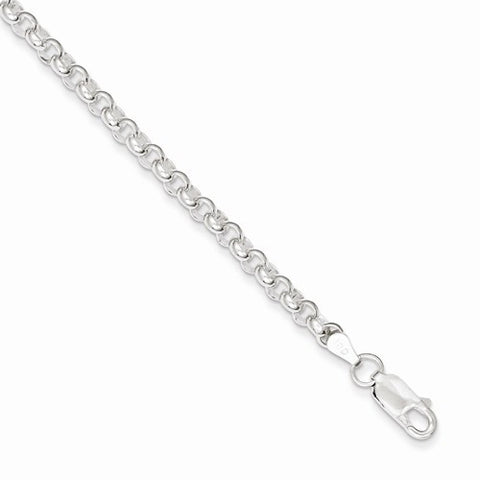 Sterling Silver Rolo Bomb Chain Bracelet