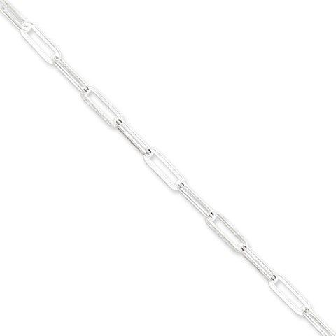 Sterling Silver Fancy Link Chain Bracelet