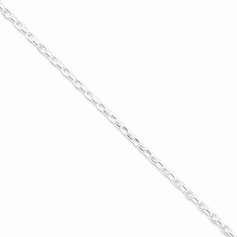 Sterling Silver Oval Rolo Bracelet